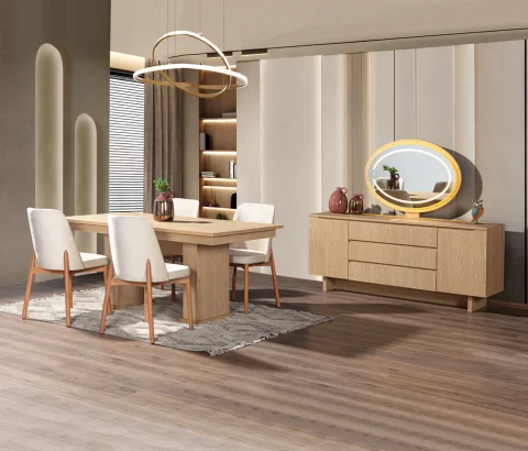 Çeşme Ceviz Yemek Odası